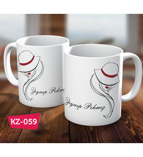 Kişiye Özel İsimli Minimalist Hediye Kupa Bardak