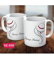Kişiye Özel İsimli Minimalist Hediye Kupa Bardak