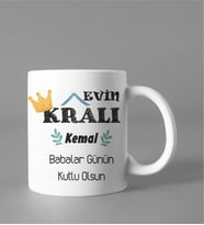 Babalar Günü Evin Kralı Kupası Kişiye Özel