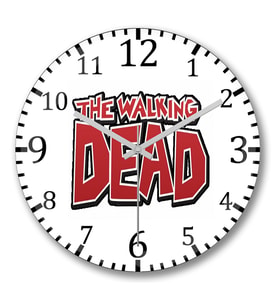 Do The Walking Dead Twd Duvar Saati Bombeli Gercek Cam