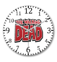 Do The Walking Dead Twd Duvar Saati Bombeli Gercek Cam