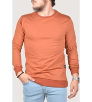 Erkek Bisiklet Yaka Basic Sweatshirt 9Y-5200177-045 Kiremit