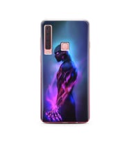 Black Panter Tasarım Süper Şeffaf Silikon Telefon Kılıfı Samsung A9 (2018)  