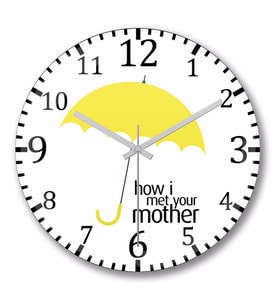 How I Met Your  Mother Duvar Saati Bombeli Gercek Cam