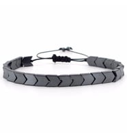 HAKİKİ HEMATİT MADENİ DOĞAL TAŞ ERKEK BİLEKLİK BL065