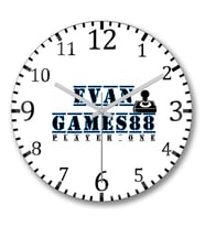 Evan Games 88 Player One Duvar Saati Bombeli Gercek Cam