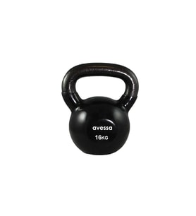 Avessa 16 kg Kettlebell Çaydanlık Dambıl (Siyah)