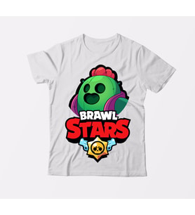 Brawl Stars SPİKE Çocuk Beyaz Tişört