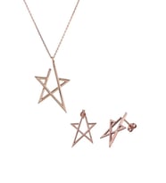 Yıldız Gümüş Set İnlove Gümüş Set Takım (Rose)