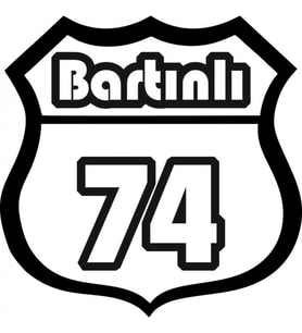 74 Numara Bartınlı Sticker Araba Yapıştırma