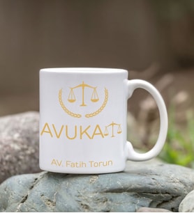 Avukatlara Özel Kendin Tasarla Kupa Bardak