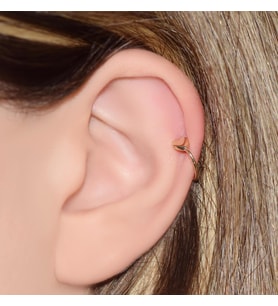 Tragus Kalpli Altın Kıkırdak Küpe