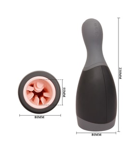 LilituShop Usb Şarjlı Süper Emiş Güçlü Titreşimli Suni Vajina Mastürbatör