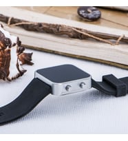 Yeni Silver Renk Led Ekran Siyah Silikon Kordonlu Yetişkin Kız Kadın Unisex Kol