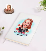BK Gift Kişiye Özel Kadınlar Günü Karikatürlü Beyaz Defter-7