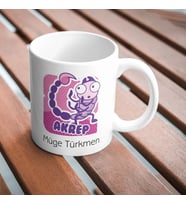 Akrep Burcu Kupa Bardak (Çok Renkli)