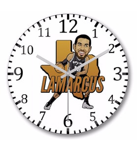 Lamarcus  Duvar Saati Bombeli Gercek Cam