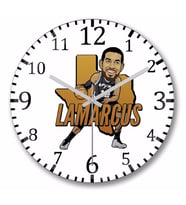Lamarcus  Duvar Saati Bombeli Gercek Cam