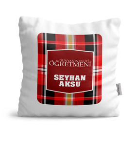 BK Gift Kişiye Özel Dünyanın En İyi Öğretmeni  Yastık  9