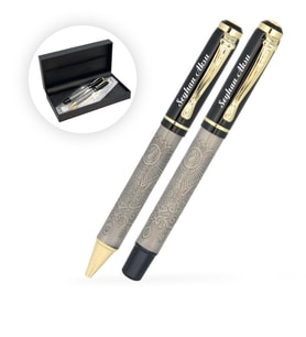 BK Gift Kişiye Özel 2li Kutulu Lüks Osmanlı Kalem Seti Model 1620