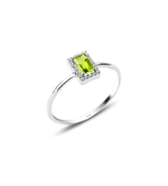 Sirius Pırlanta ve Baget Peridot Taşlı Yüzük 0717R0237
