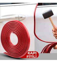 Kırmızı Oto Kapı Fitili Çizilme Çarpma Önleyici Araç Kapı Koruyucu Fitil
