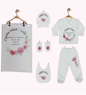 Pia Baby Gl 1912-07 İsme Özel Battaniye Zıbın Set