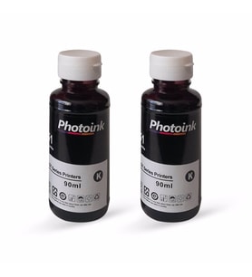 Hp Tüm Model Yazıcılar için 2 Adet Siyah Photoink Mürekkep