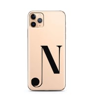 Iphone 11 Pro Harf Tasarımlı Telefon Kılıfı N-Harfi 