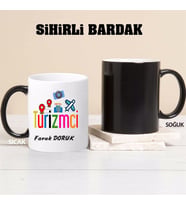 Turizmci Kupa Bardağı Sihirli (Beyaz)
