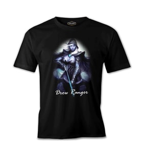 Dota 2 - Drow Ranger Siyah Erkek Tshirt