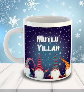Mutlu Yeni Yıllar Temalı Kupa Bardak 80978