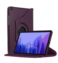 Microsonic Samsung Galaxy Tab A7 T500 Kılıf 360 Rotating Stand Deri Mor