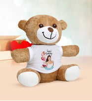 BK Gift Kişiye Özel Fotoğraflı Doğum Günü Peluş Ayıcık - 4