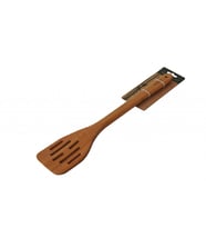 Bambum capretta uzun oluklu bambu spatula - servis spatulası 40 cm.
