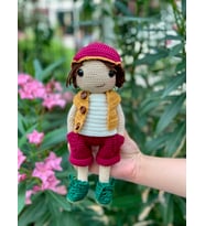 Amigurumi Oyun Arkadaşı Serseri Joi (Krem)