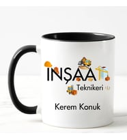 İnşaat Teknikeri Kupa Bardağı Siyah