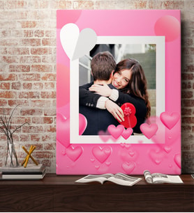 BK Gift Kişiye Özel Fotoğraflı Sanatsal Kanvas Tablo 6  (70x100cm.)