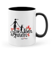 BK Gift Kişiye Özel Annem Ve Ben Siyah Kupa Bardak  1
