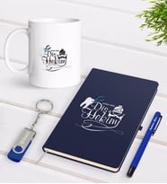 BK Gift Kişiye Özel Diş Hekimi Temalı Lacivert Defter Kalem Kupa 32gb USB Bellek Hediye Seti-2 (Model 1)