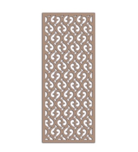Liar Ahşap Seperatör (Paravan) - KSP09 - (85 x 210 cm) - (18 mm) - (Beyaz) (Taba - Kahverengi)