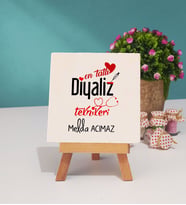Mesajlı Diyaliz Teknikeri Hediye Dekoratif Taş Baskı 