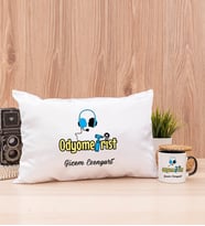 Odyometrist Dikdörtgen Yastık ve Siyah Kupa Bardak