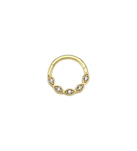 Altın Taşlı Halka Helix Tragus Küpe