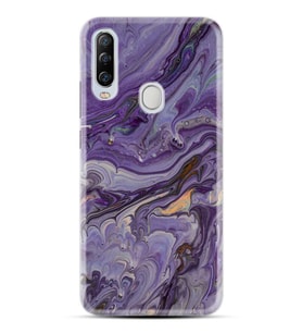 Kılıfland General Mobile GM 20 Pro Kılıf Silikon Resimli Kapak Abstract Purple Stok 1070