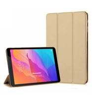 Microsonic Huawei MatePad T8 8'' Kılıf Slim Translucent Back Smart Cover Gold