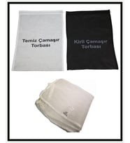 2 Kirli- 2 Temiz Torbası ve 2 Çamaşır Filesi Seti (Standart)