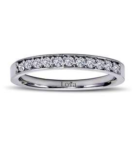 Lova 0,28 Karat Pırlanta Yarımtur Yüzük - 1060101