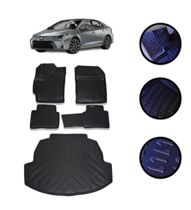 Toyota Corolla 2019-2022 Arası 4D Havuzlu Oto Paspas Ve Bagaj Set