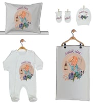Pia Baby Gl 1930-02 İsme Özel Beşli Tulum Set